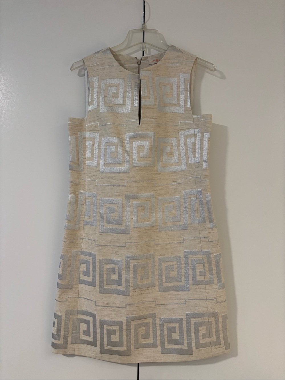 Tory Burch Sleeveless Grecian Patterned Dress